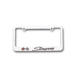 Corvette Stingray License Plate Frame Chrome
