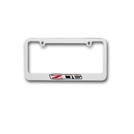 Corvette Z06 505 HP License Plate Frame Chrome