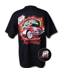 Corvette End Of The Road Rt 66 T Shirt