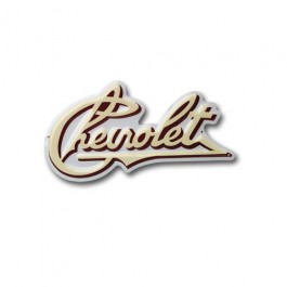 1911 CHEVROLET SCRIPT EMBOSSED METAL SIGN