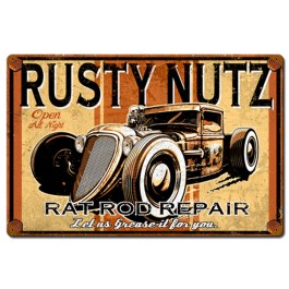 Rusty Nutz Vintage Sign 24 x 16