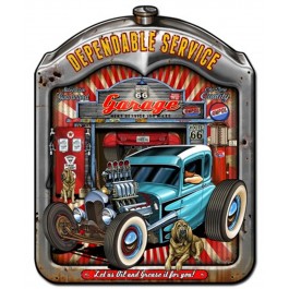 Dependable Service Radiator Vintage Sign 15 x 18
