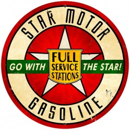Star Motor Gasoline Vintage Sign 14 x 14