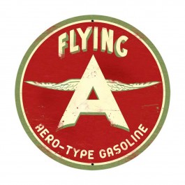 Flying A Original Vintage Sign 28 x 28