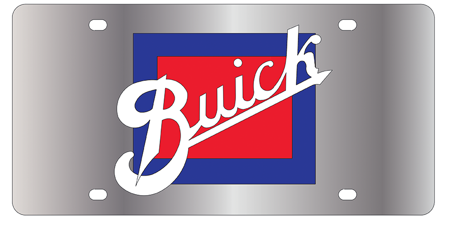 Buick Retro Stainless Steel License Plate