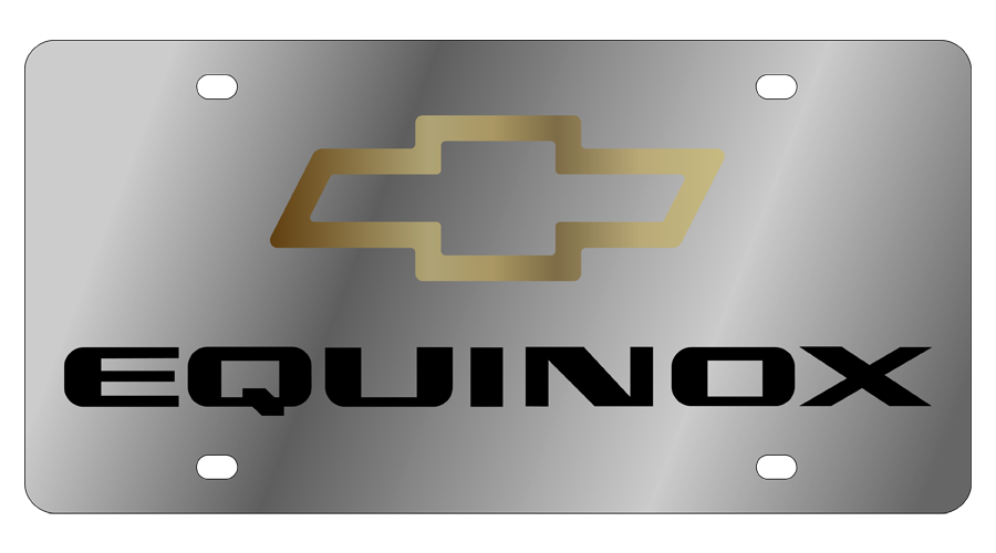 Chevy Equinox Stainless Steel License Plate 