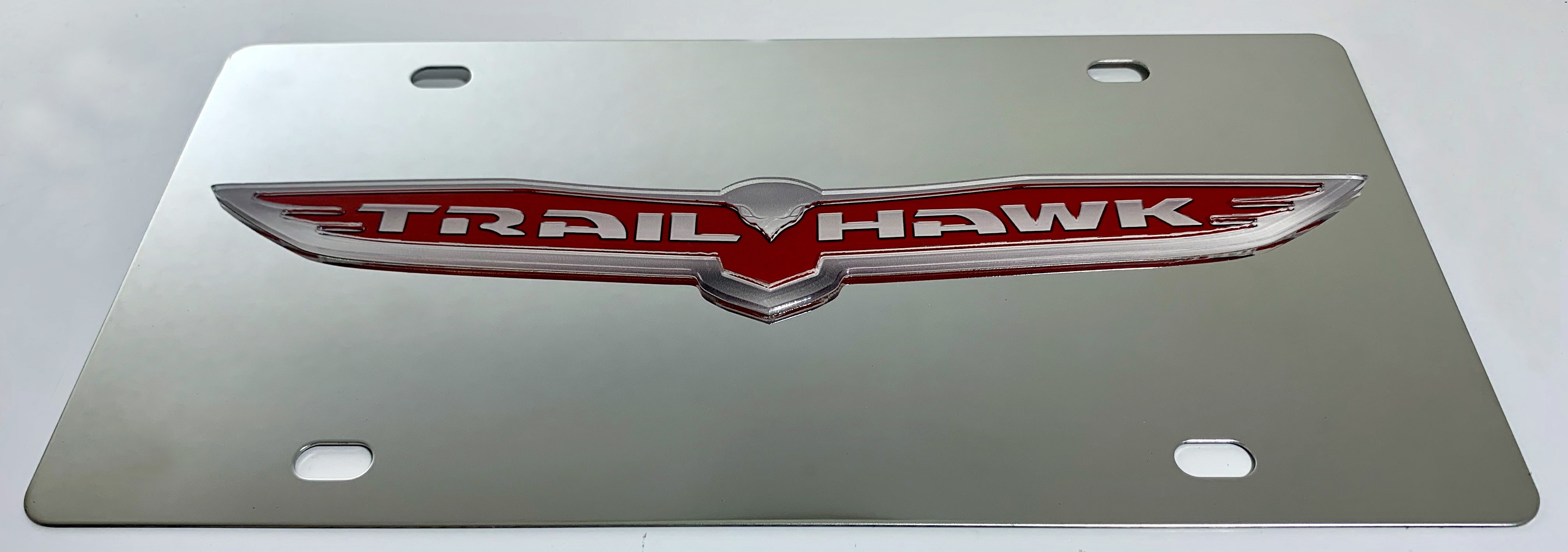 Jeep Trailhawk Stainless Steel License Plate 