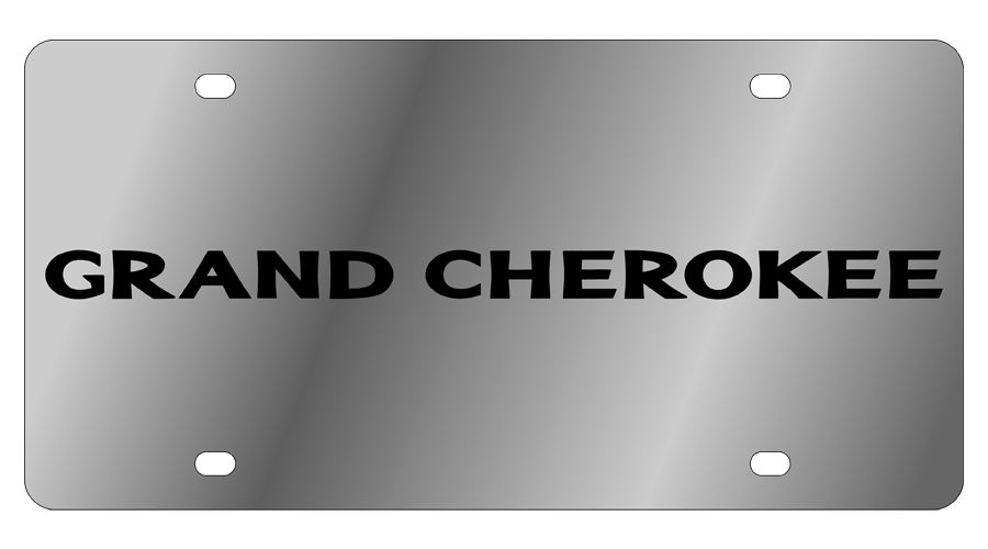 2011 Jeep Grand Cherokee Stainless Steel License Plate