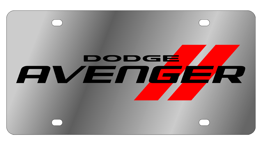 Dodge Avenger 2009+ Stainless Steel License Plate
