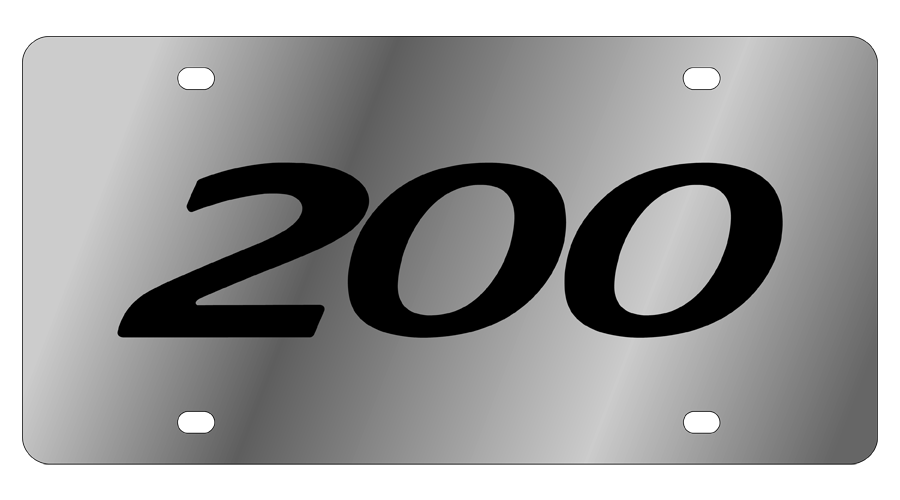 Chrysler 200 Stainless Steel License Plate 