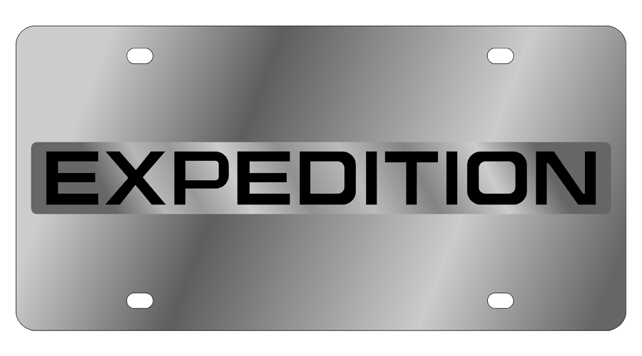 Ford Expedition License Plate with Mirror Surround Word Only 