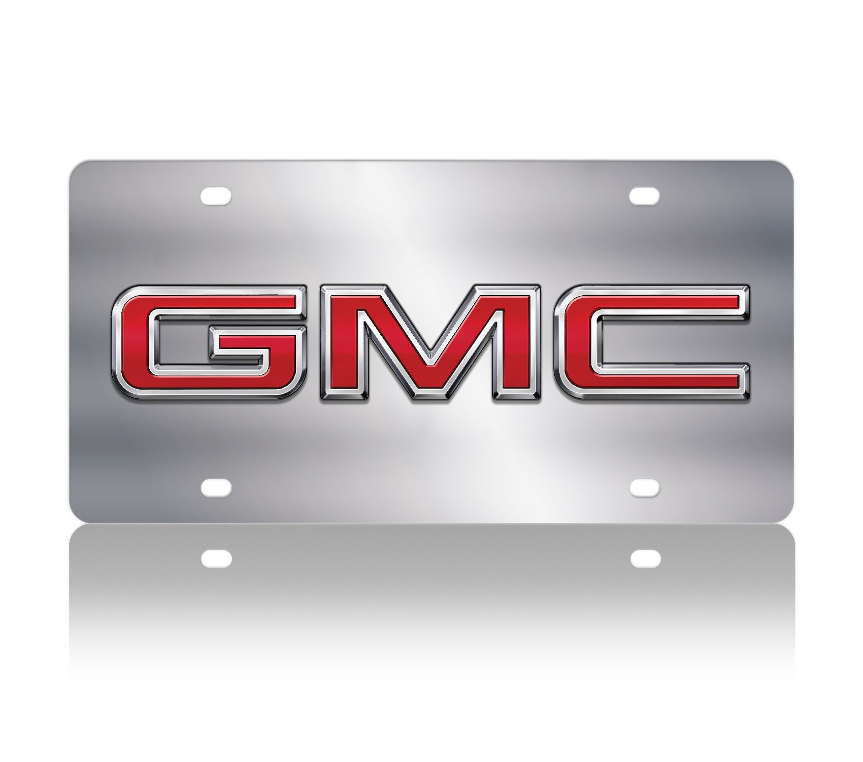 GMC Badge Stainless Steel License Plate