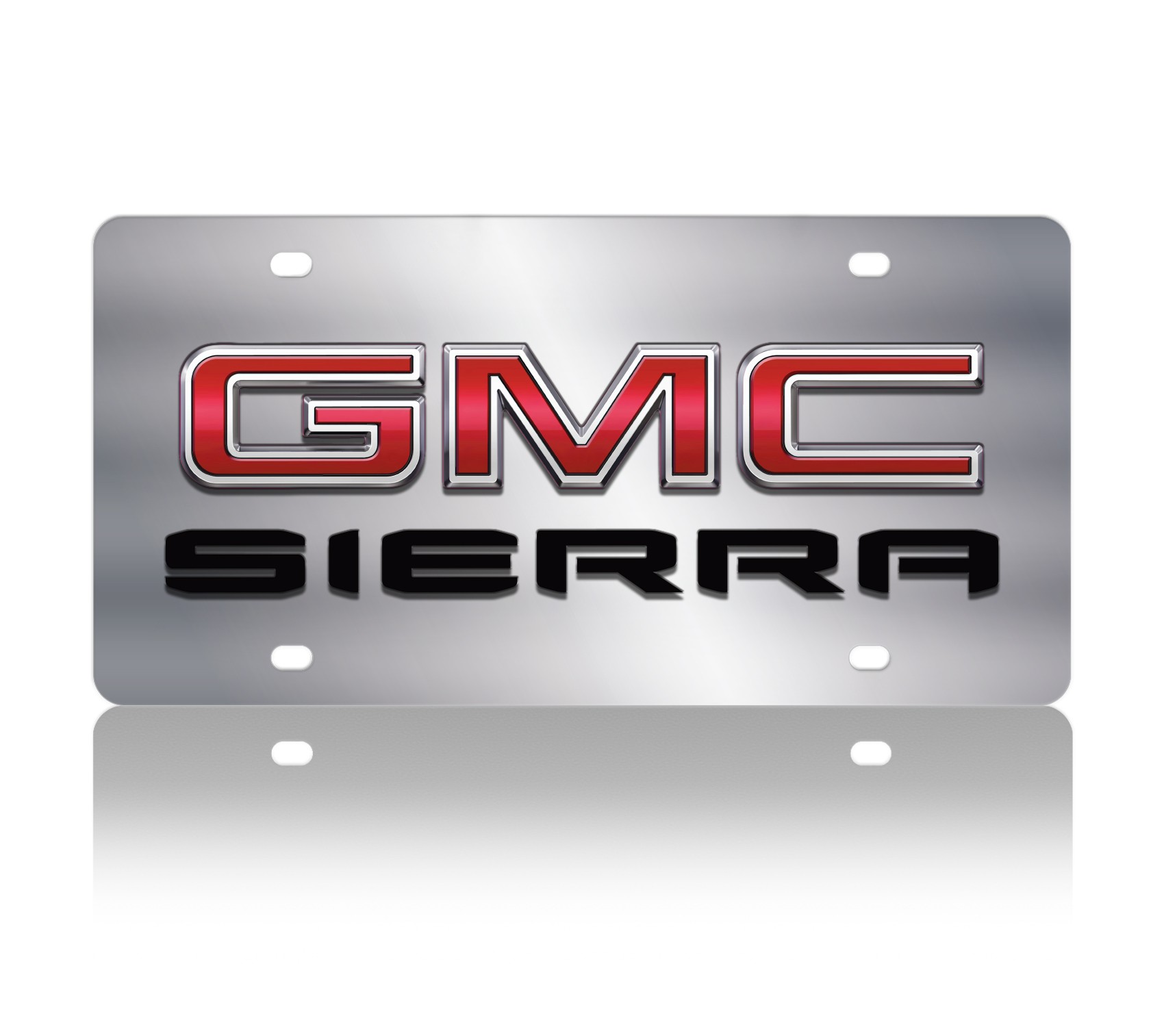 GMC Sierra Stainless Steel License Plate 