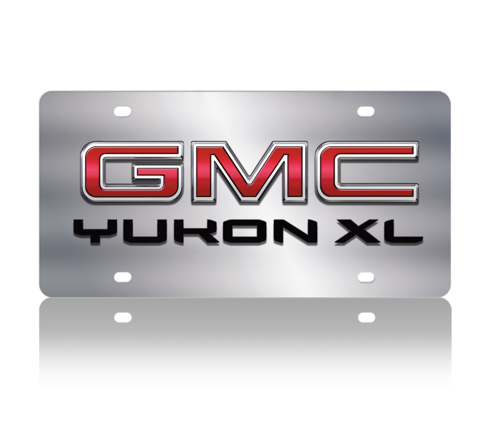GMC Yukon XL Stainless Steel License Plate