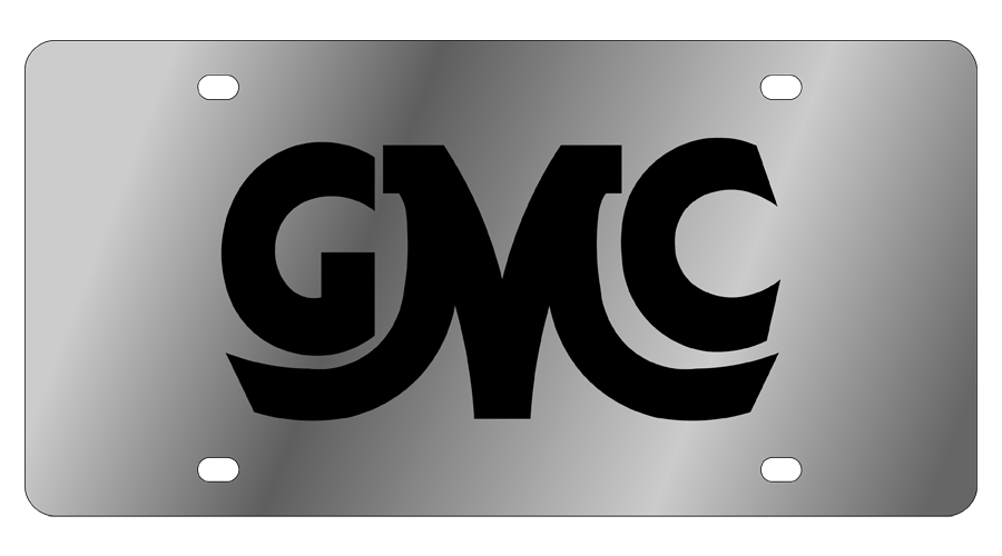 GMC Retro Stainless Steel License Plate 