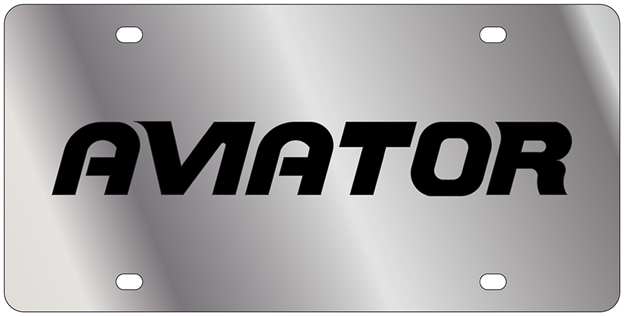 Lincoln Aviator Stainless Steel License Plate