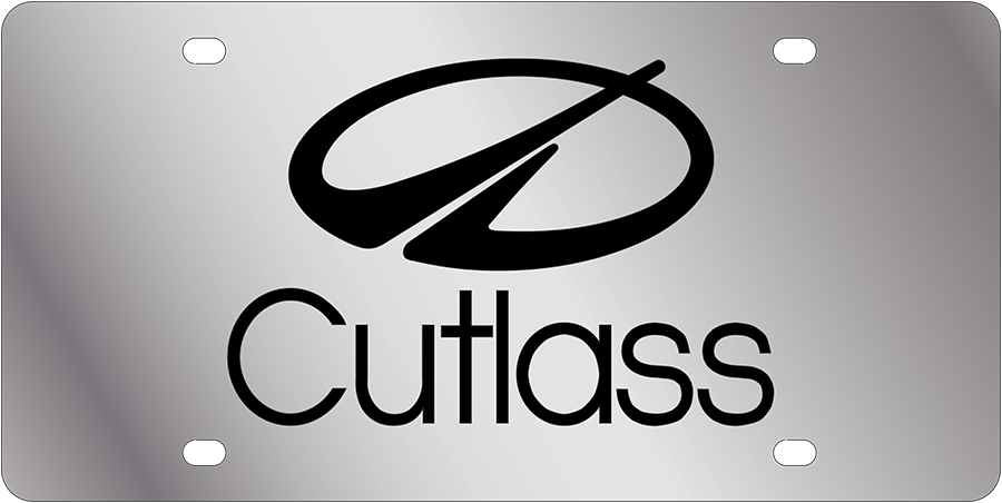 Oldsmobile Cutlass Stainless Steel License Plate 