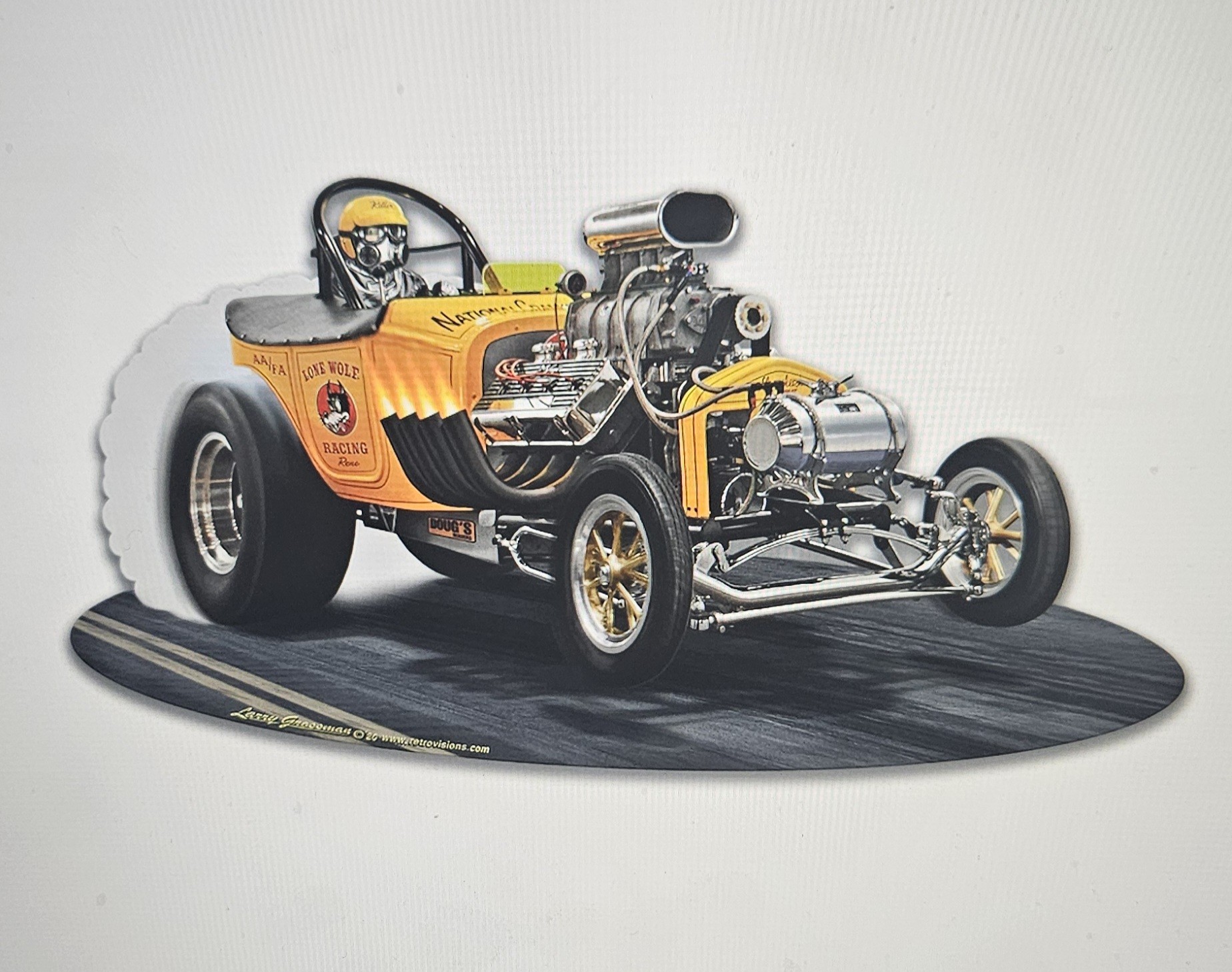 1923 T-Bucket Fuel Altered Sign 17 x 9