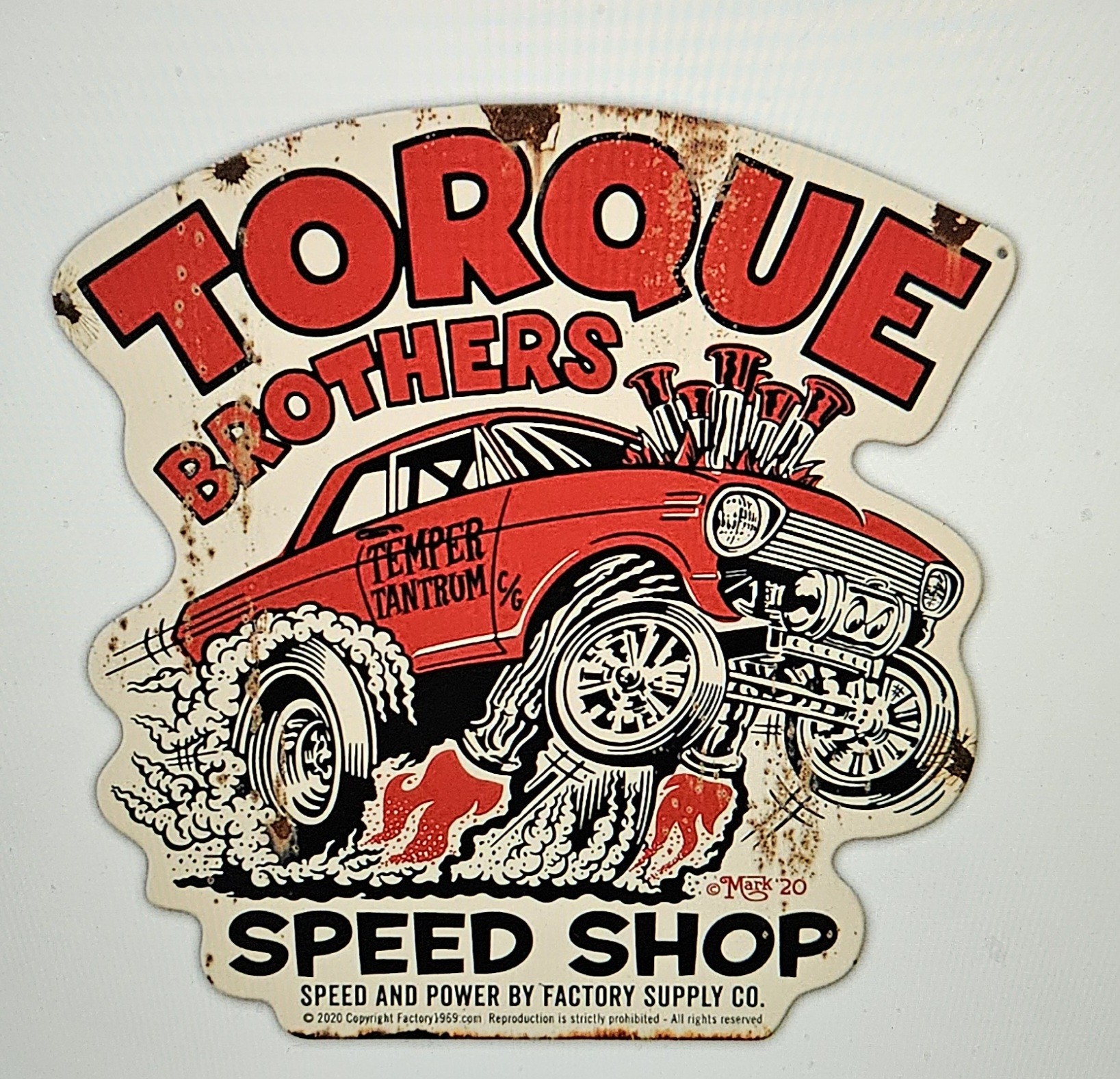 62 Nova Torque Brothers Gasser Sign 24 x 24