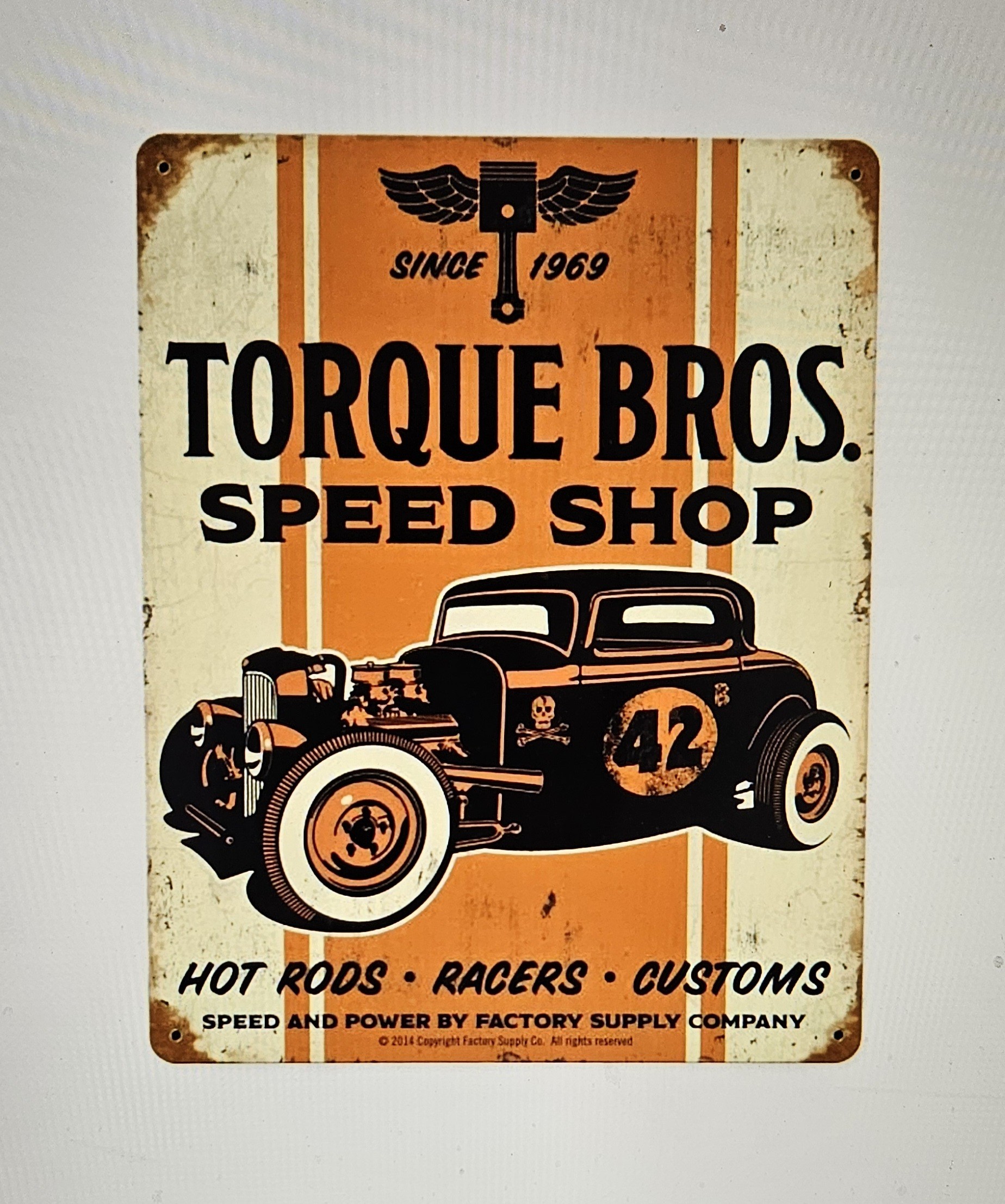 32 Coupe Torque Brothers Vintage Sign 12 x 15