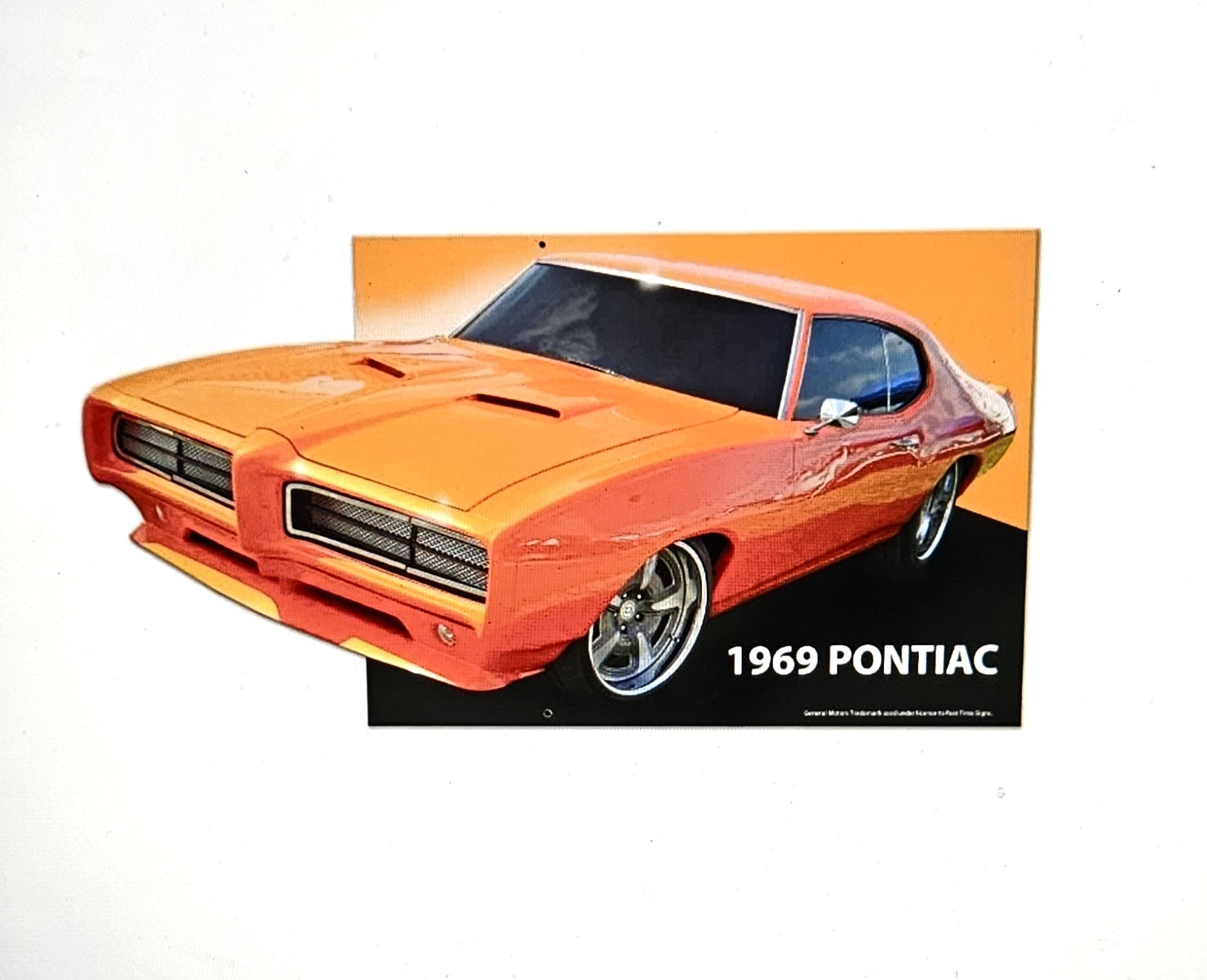 1969 Pontiac GTO Metal Sign 22 x 12