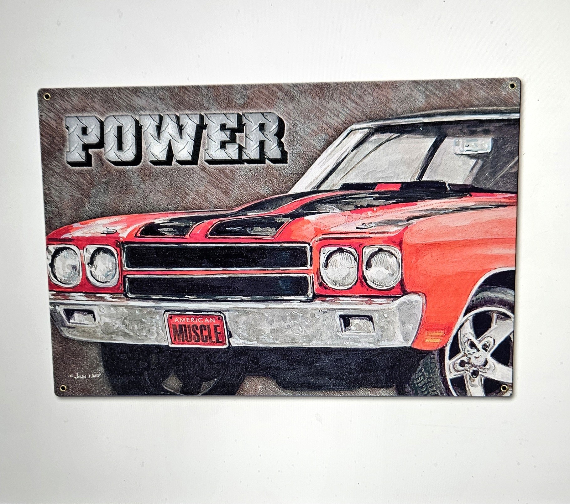 Chevelle Power Metal Sign 24 x 16