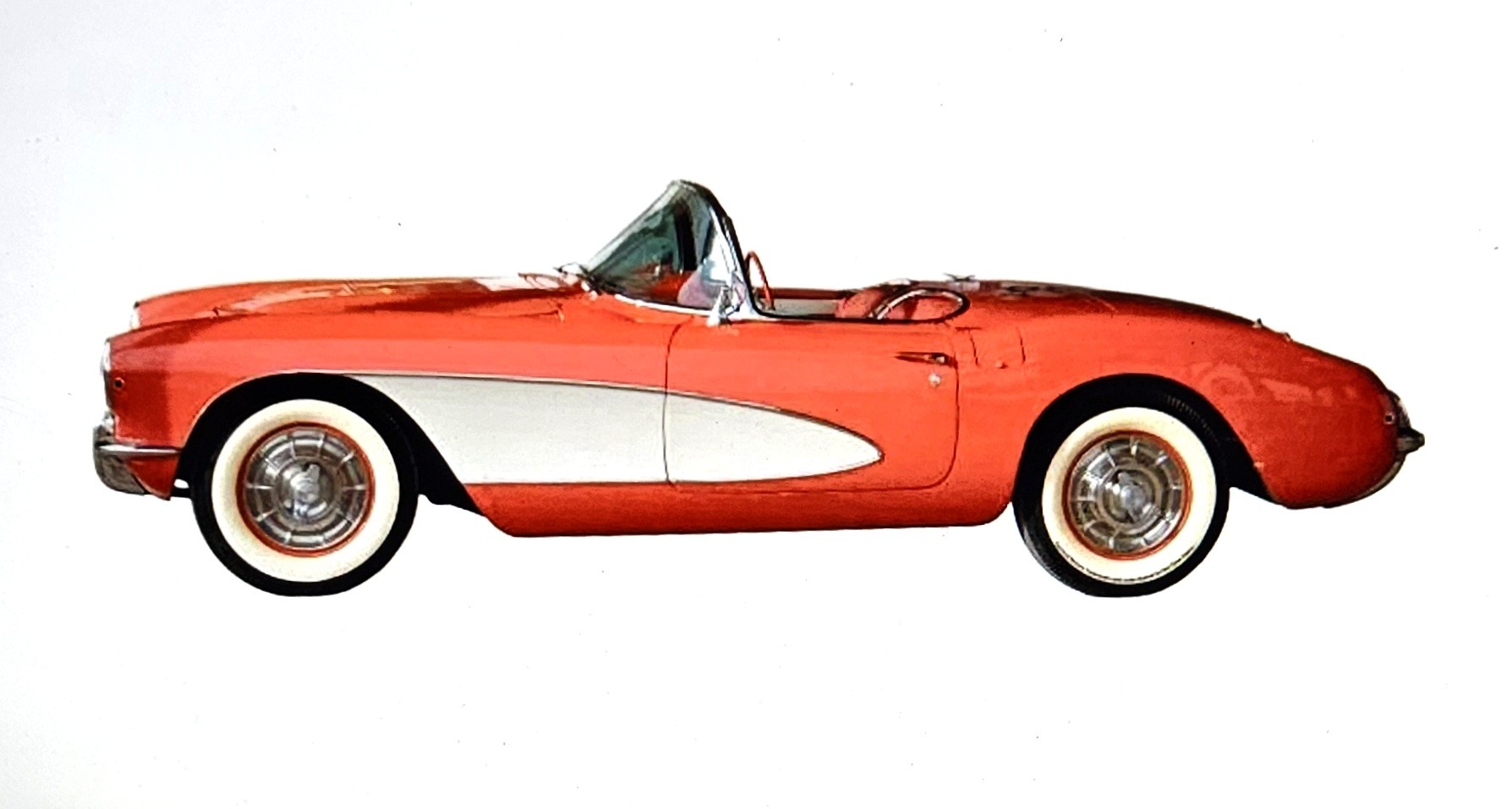 1957 Corvette Metal Sign 36 x 12