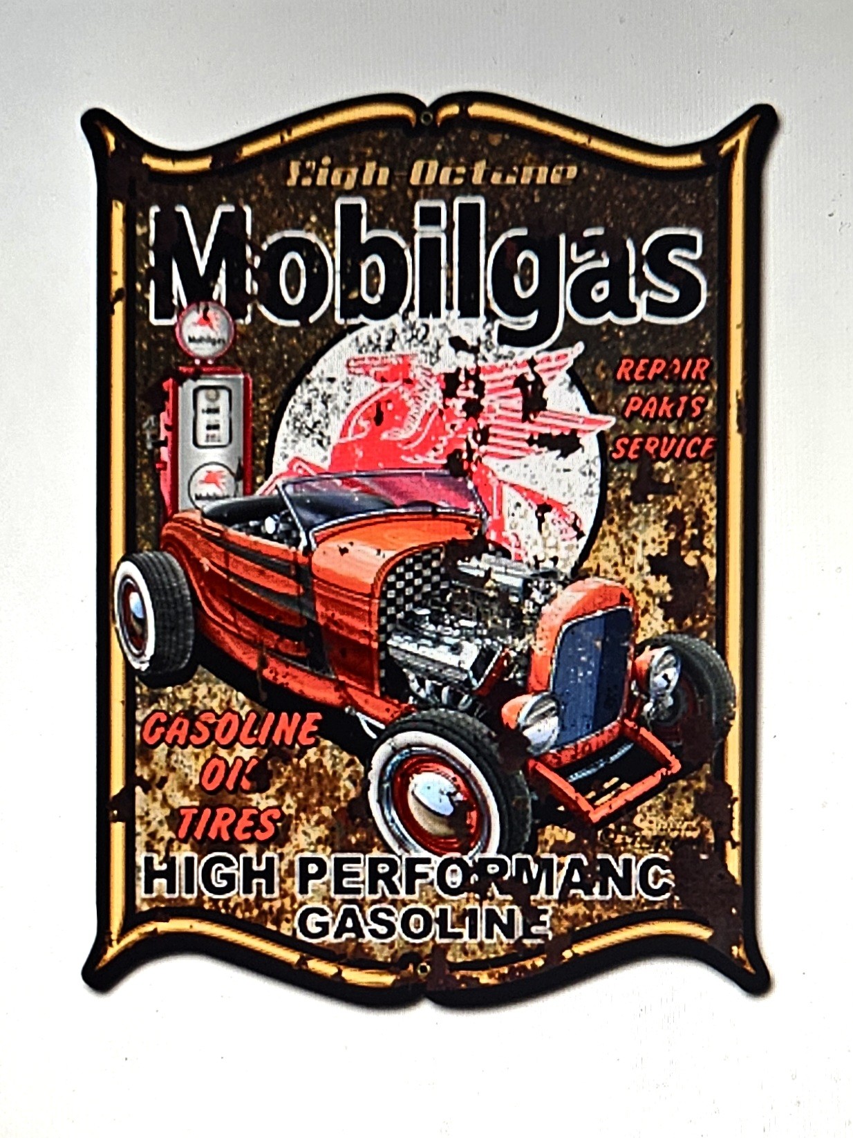 Mobilegas Vintage Sign 24 x 33
