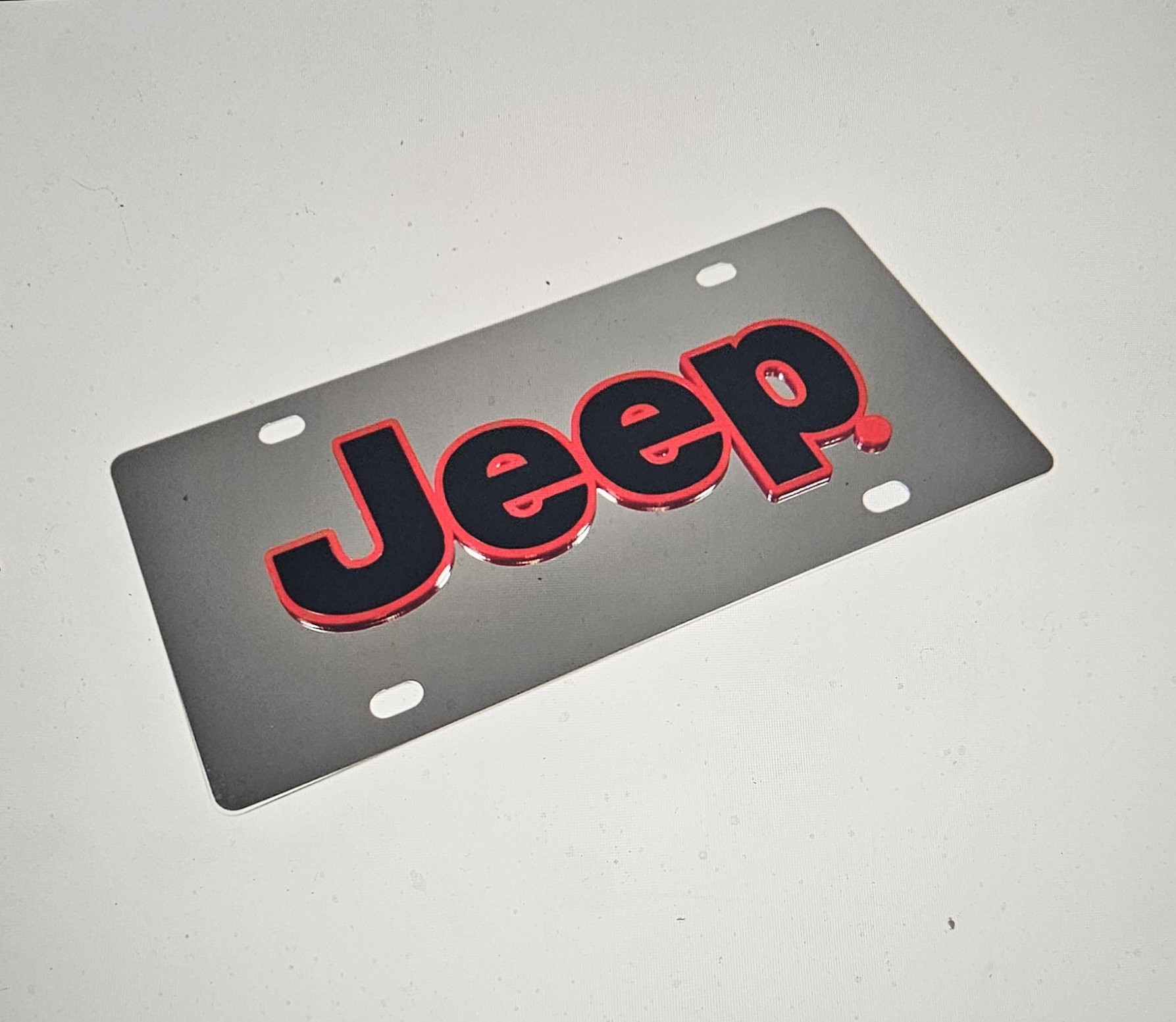 Jeep Stainless Steel License Plate