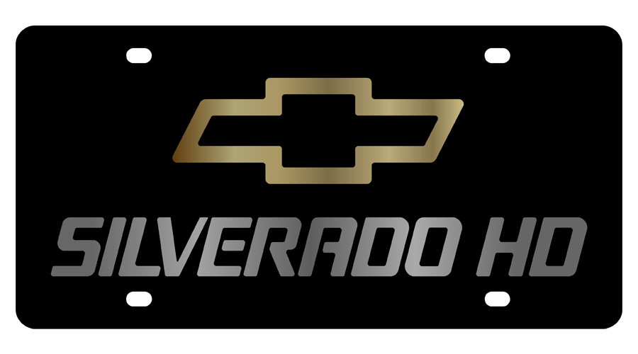 Chevy Silverado HD Lazer-Tag License Plate