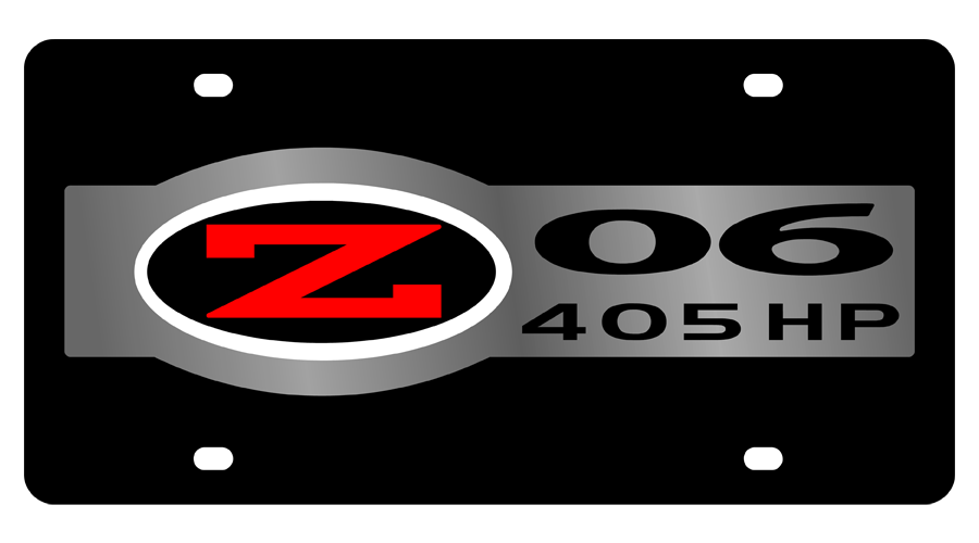 Corvette C5 Z06 405 HP Lazer-Tag License Plate