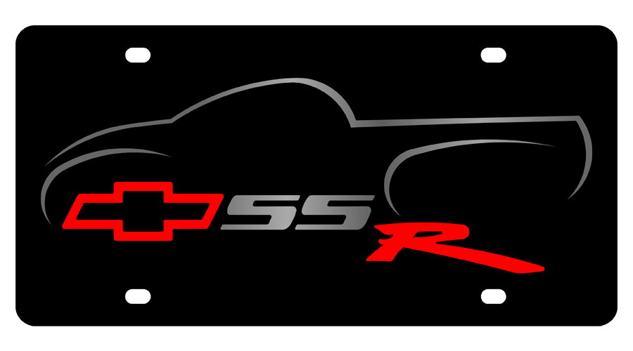 Chevy SSR Carbon Steel License Plate