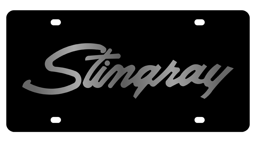 Chevy Stingray Carbon Steel License Plate