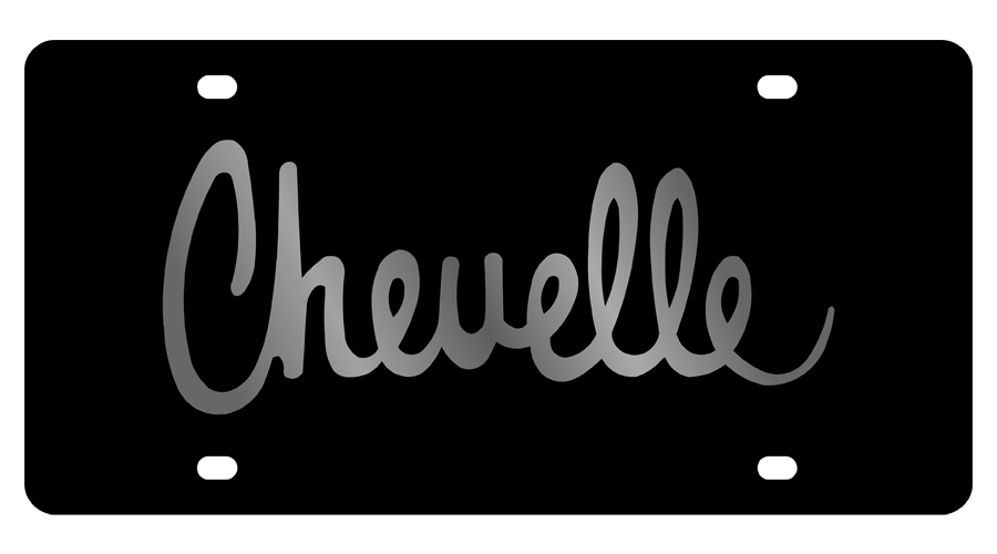 Chevy Chevelle Carbon Steel License Plate
