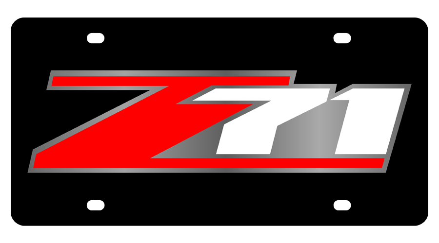 Chevrolet Z71 Carbon Steel License Plate