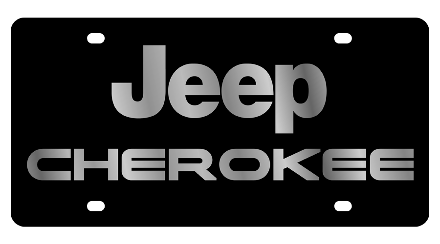 Jeep Cherokee Carbon Steel License Plate