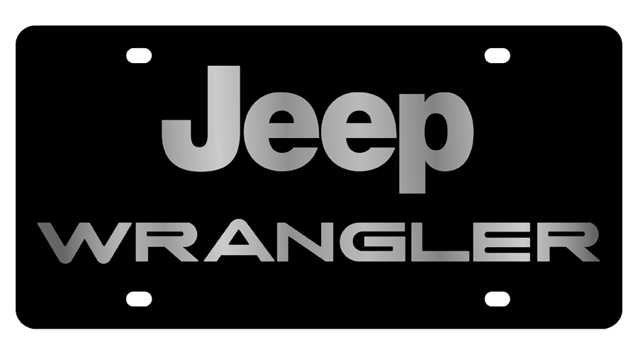 Jeep Wrangler Carbon Steel License Plate