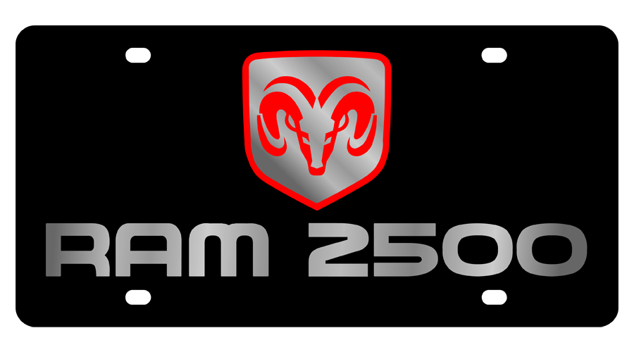 Dodge Ram 2500 Carbon Steel License Plate