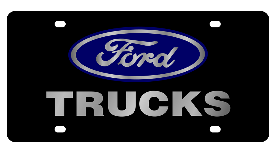 Ford Trucks Carbon Steel License Plate