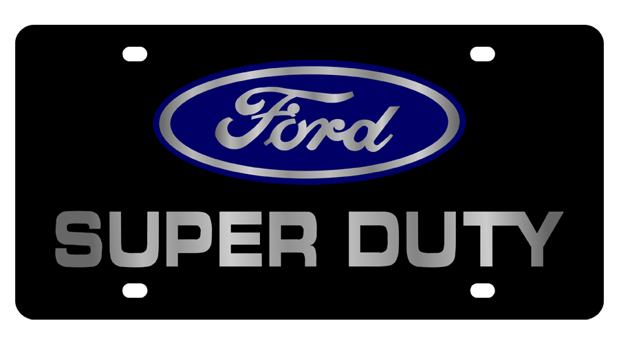 Ford Super Duty Carbon Steel License Plate