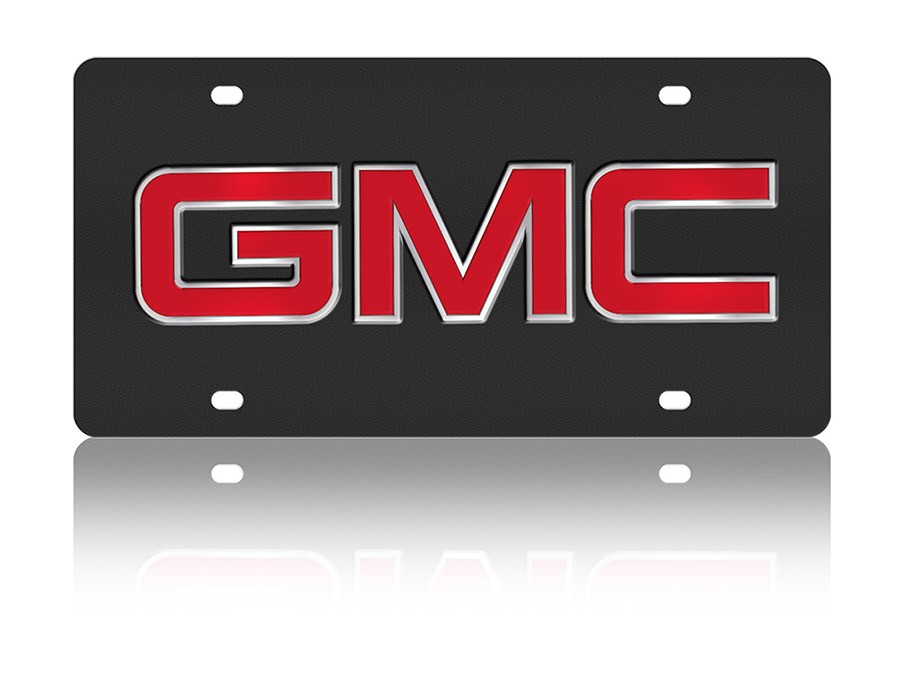 GMC Carbon Steel License Plate
