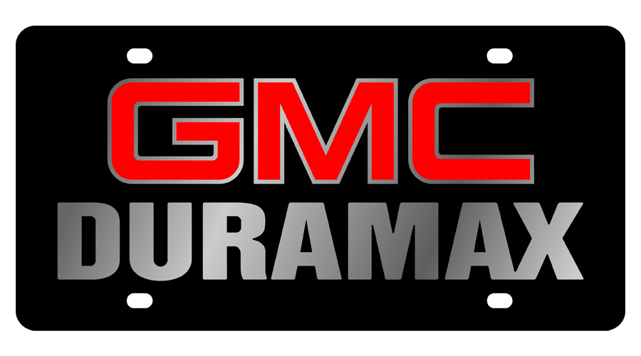 GMC Duramax Carbon Steel License Plate 