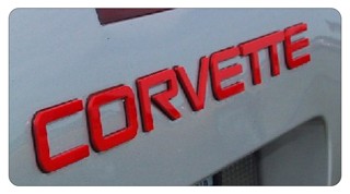 C4 Corvette Rear Bumper Lettering Kit 1991 - 1996