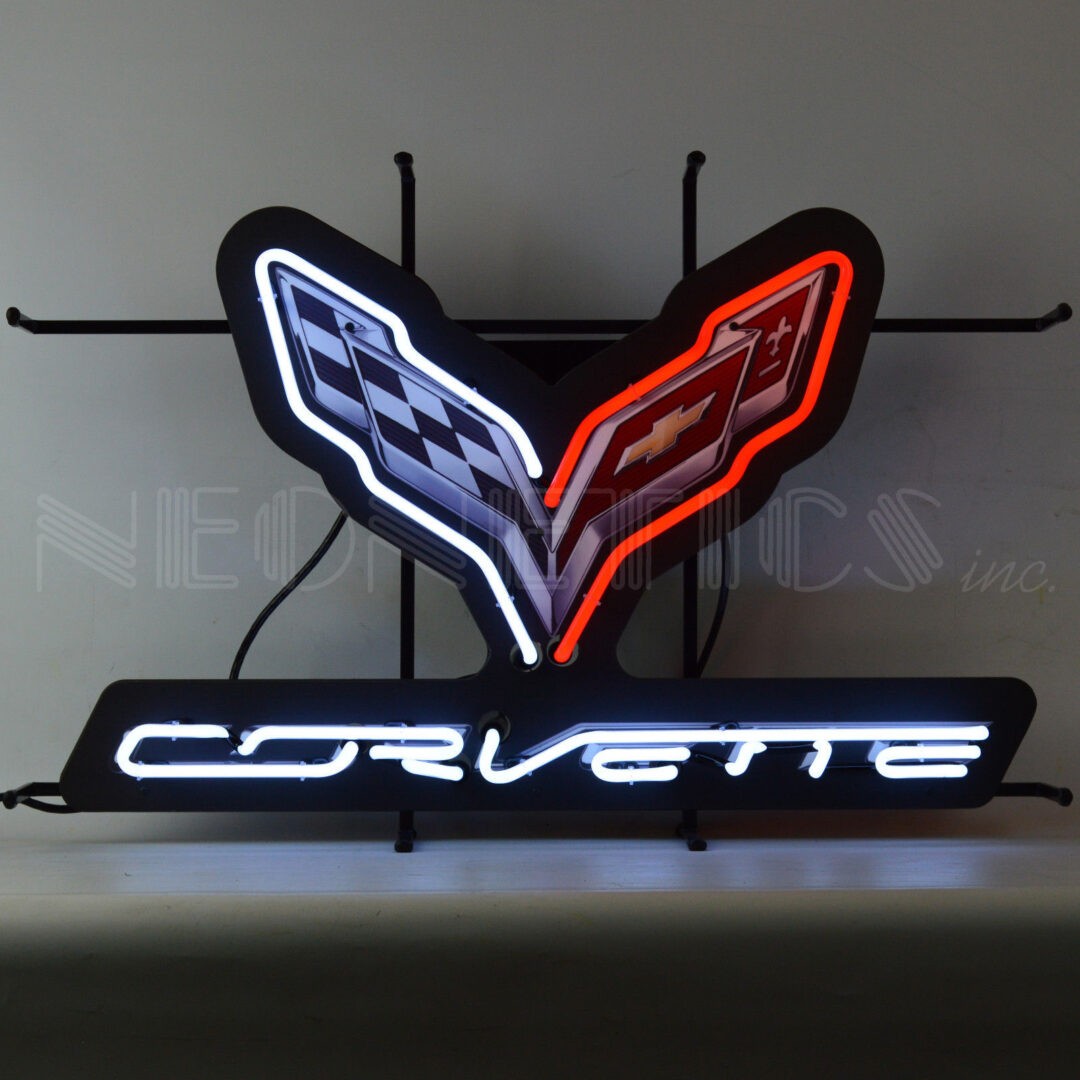 C7 Corvette Stingray Neon Sign with Backing