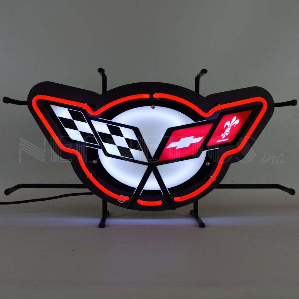 C5 Corvette Neon Sign with Backing