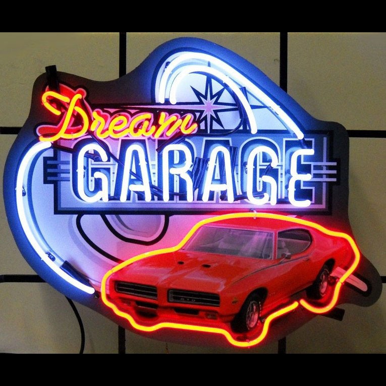 GTO Dream Garage Neon Sign