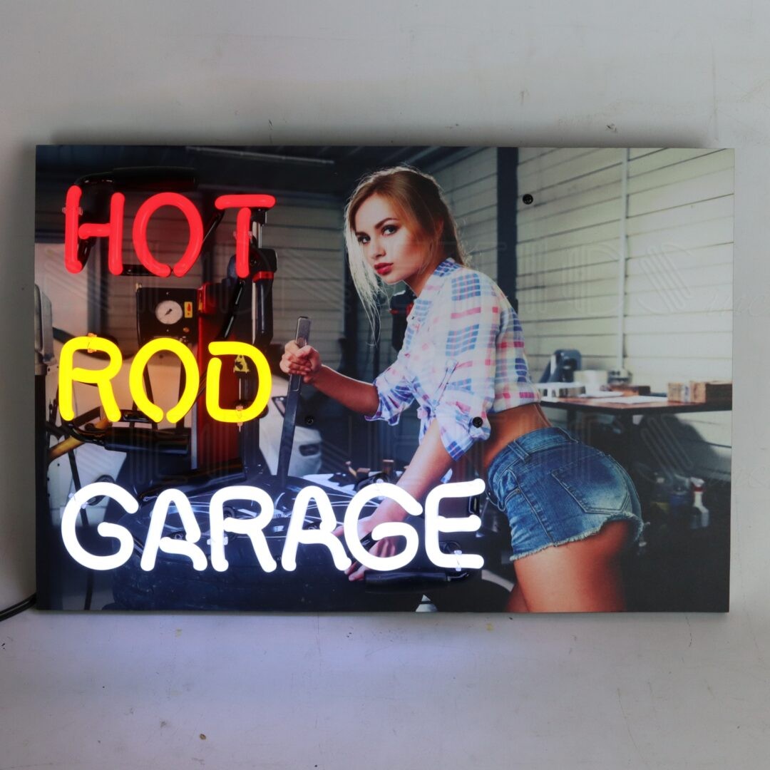 Hot Rod Garage Junior Neon Sign