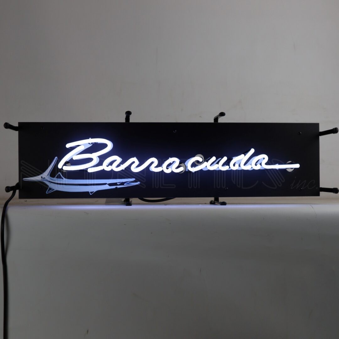Barracuda Junior Neon Sign with Backing