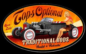 Tops Optional Vintage Sign