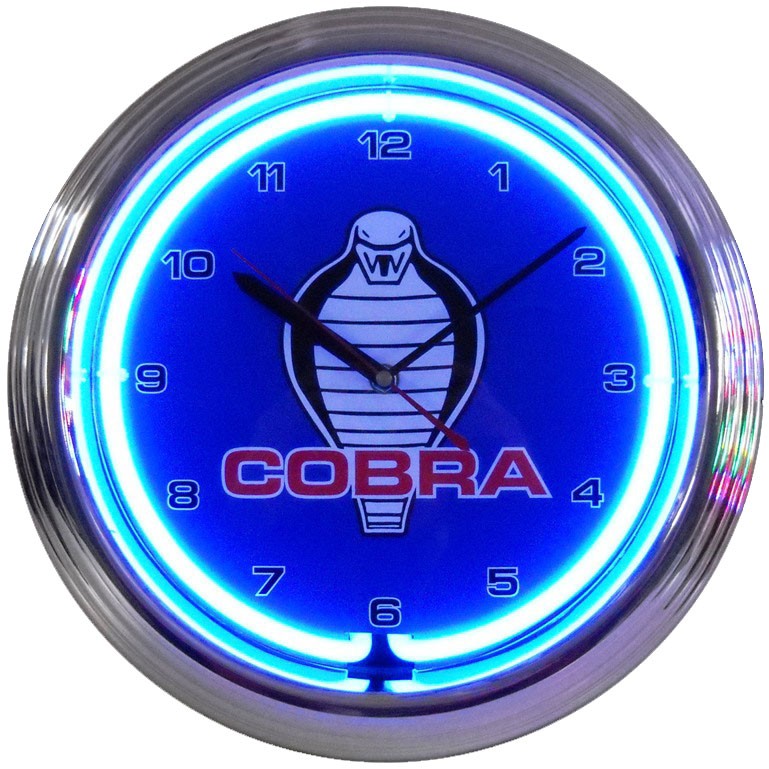 Shelby Cobra Neon Clock